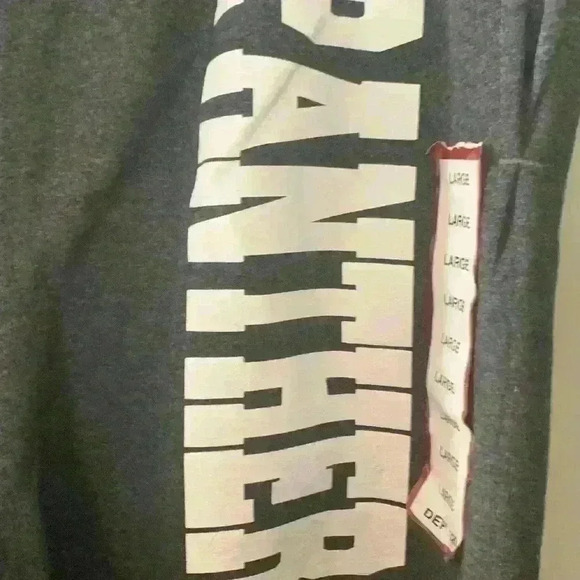 New Panther’s men’s gray sweatpantssize largewidth, spell out down leg - Picture 5 of 5